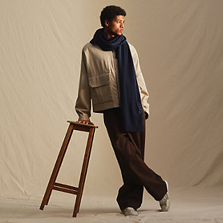 【刺繍がアクセント♪】エルメス★トリマイヨンマフラー ニットマフラー 《マイヨン・トラセ》 | Hermès - エルメス-公式